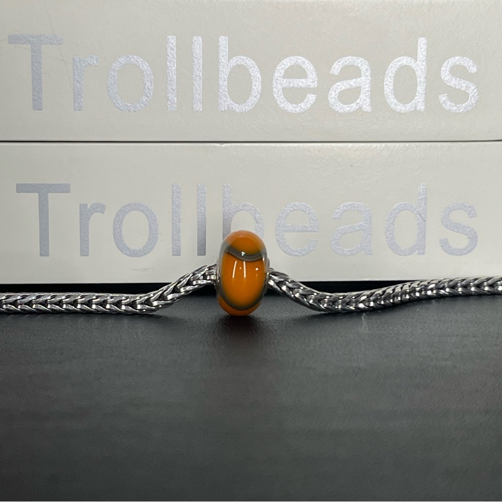Trollbeads Retired Orange Armadillo- 61307